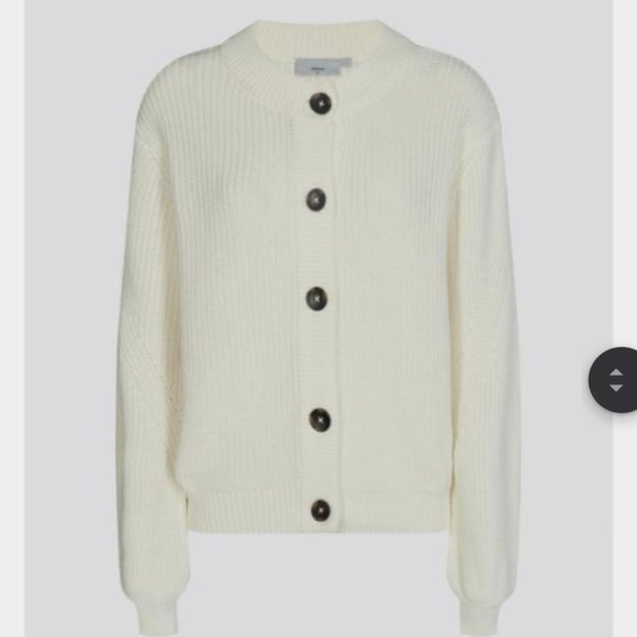 Minimum 100% Organic Cotton White Sweater Knit Cardigan - Picture 2 of 2